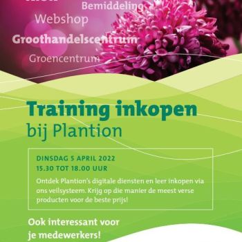 Flyer training inkoop Plantion