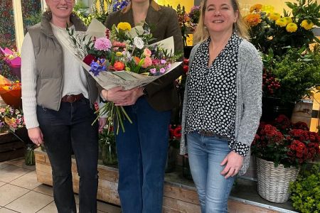 Bloembinderij 't BInnenveld - Wethouder Maud Hulshof (3e loco burgemeester) van Economie, Werk en Inkomen.JPG