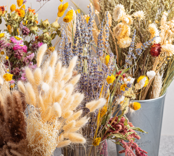 Boeket droogbloemen
