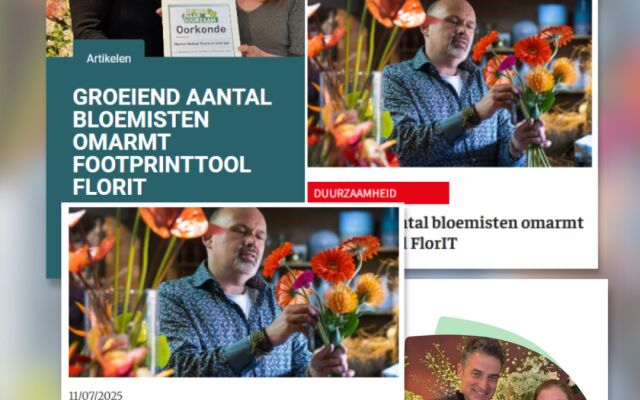 Groeiend aantal bloemisten omarmt footprinttool FlorIT