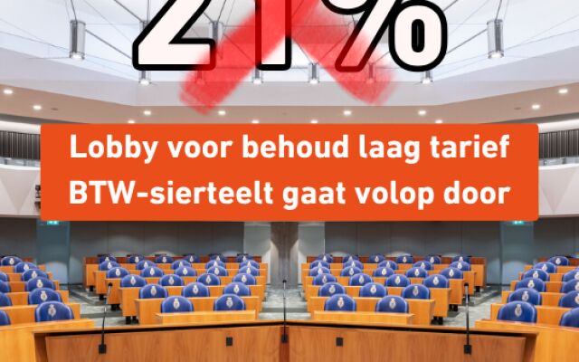 Lobby voor behoud laag tarief BTW-sierteelt gaat volop door!