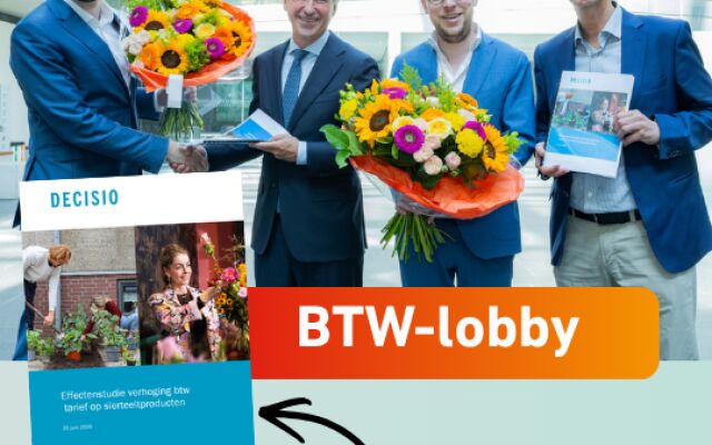 Krachtig protest van VBW en de sierteeltsector tegen btw-verhoging op bloemen en planten