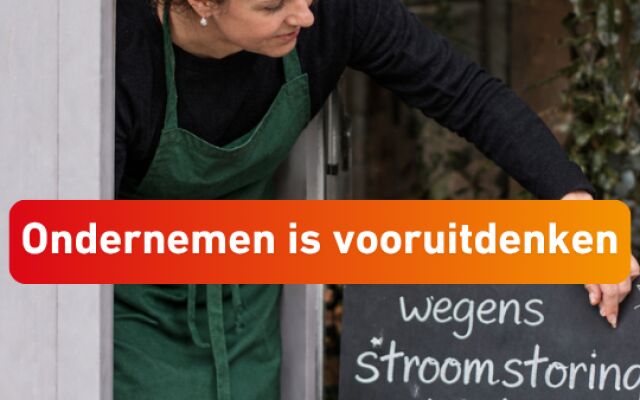 Ondernemen is vooruitdenken