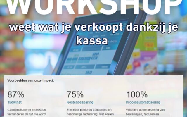 Workshop: weet wat je verkoopt dankzij je kassa (iCash)!
