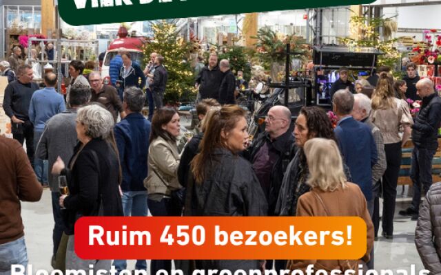 DRUKBEZOCHT: Bloemisten en groenprofessionals luiden feestseizoen in tijdens Vier de Feestdagen!