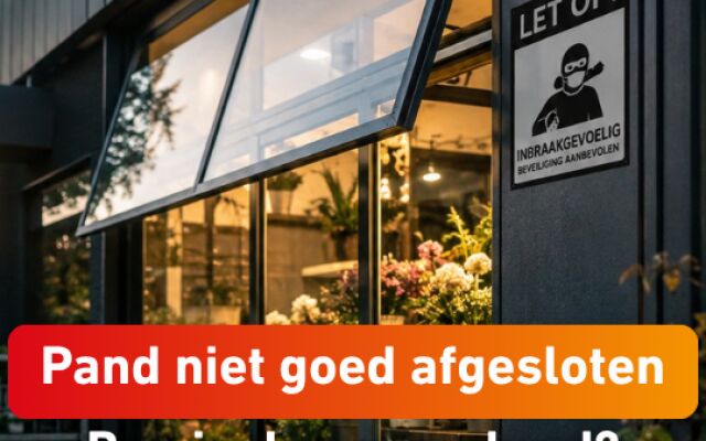 Ben je verzekerd als je jouw pand niet goed afsluit?