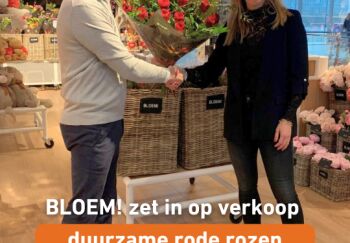 BLOEM! zet in op verkoop duurzame rode rozen